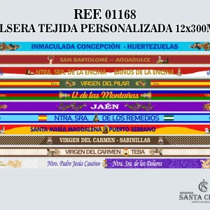 REF. 01168 - PULSERA TEJIDA PERSONALIZADA 12x300MM