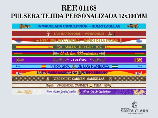 REF. 01168 - PULSERA TEJIDA PERSONALIZADA 12x300MM