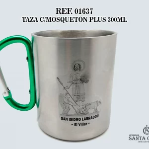 REF. 01637 - TAZA CON MOSQUETÓN PLUS 300ML