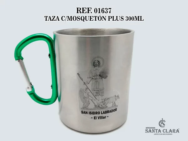 REF. 01637 - TAZA CON MOSQUETÓN PLUS 300ML