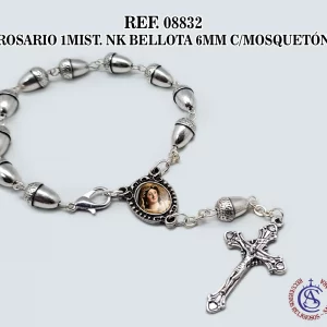 REF. 08832 - ROSARIO 1MIST. NK BELLOTA 6MM CIERRE MOSQUETÓN