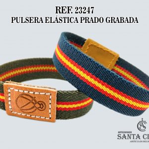 REF. 23247 - PULSERA ELÁSTICA PRADO GRABADA