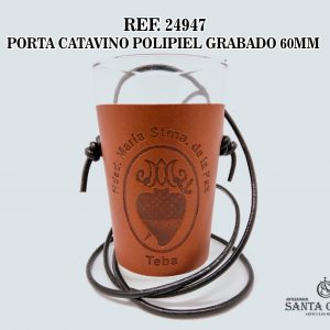 REF. 24947 - PORTA CATAVINO POLIPIEL GRABADO 60MM