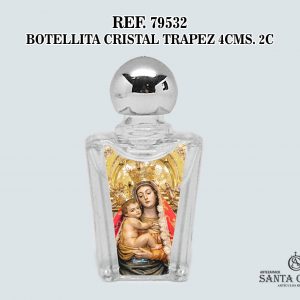 REF. 79532 - BOTELLITA CRISTAL TRAPEZ 4CMS. 2C
