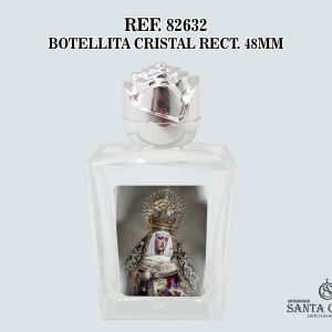 REF. 82632 - BOTELLITA CRISTAL RECT. 48MM