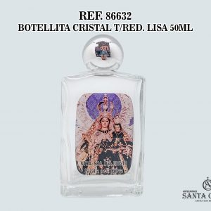 REF. 86632 - BOTELLITA CRISTAL TAPA RED. LISA 50ML