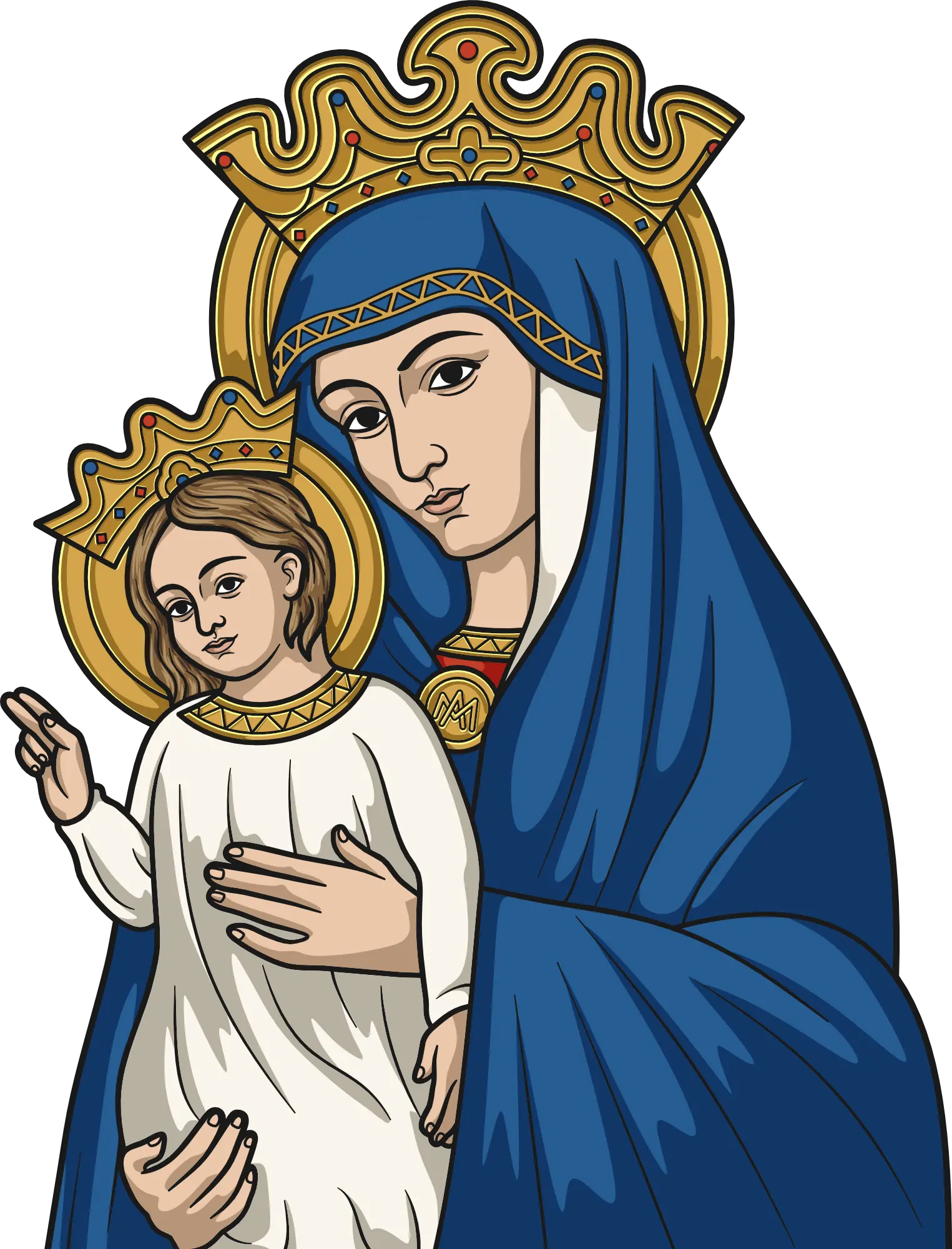 Virgen decorativa