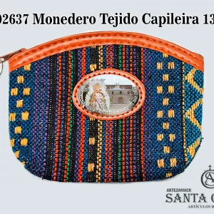 REF. 02637 - MONEDERO LLAVERO CIUDADELA BLUE 10x13,5CMS.