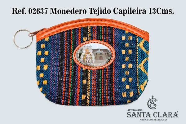 REF. 02637 - MONEDERO LLAVERO CIUDADELA BLUE 10x13,5CMS.