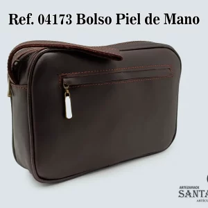 REF. 04173 - BOLSO DE MANO PIEL LISO