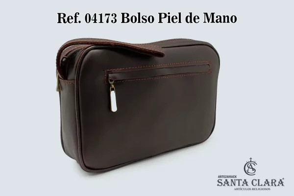 REF. 04173 - BOLSO DE MANO PIEL LISO