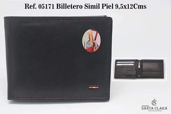 REF. 05171 - BILLETERO SIMIL PIEL 9,5x12CMS