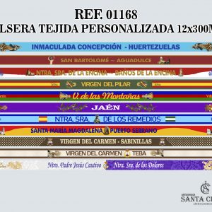 REF. 01168 - PULSERA TEJIDA PERSONALIZADA 12x300MM