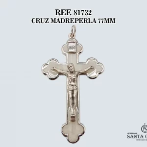 81732 CRUZ MADREPERLA 77MM