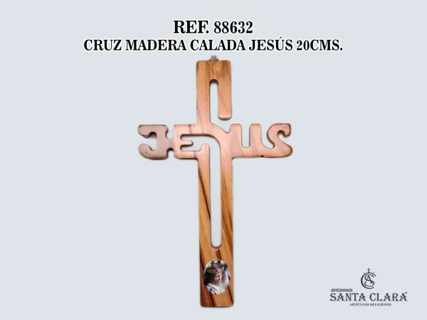 88632 CRUZ MADERA CALADA JESÚS 20CMS.